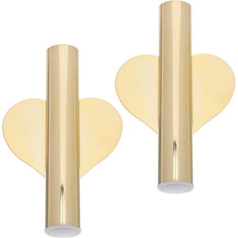 Vases muraux en métal LALAFINA, 2 unités adhésives, sans perçage, bouchon inférieur, style bohème (1/5)