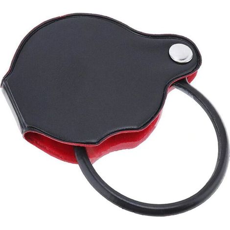 8x Magnification Modes Magnifier with Mini Hand Magnifier, Scratch-Resistant, Faux Leather Protective Case, 50mm Foldable Reading Magnifier for Reading, Small Crafts, Stamp Inspection (1/5)