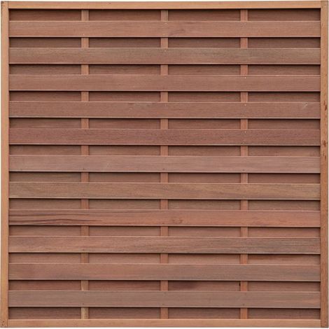 FORTIS-Dichtzaun, Keruing 180 x 180 cm, Rahmen 42/42 mm