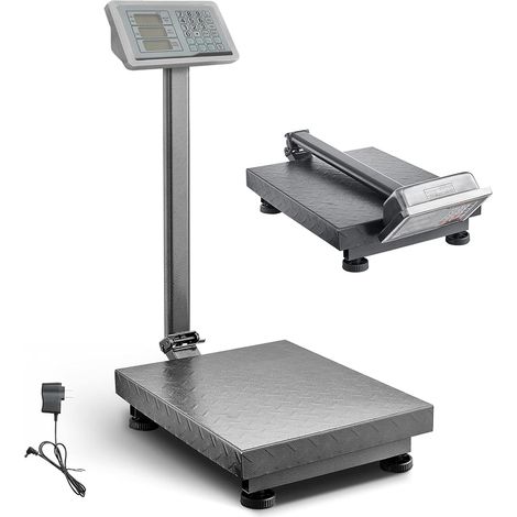 Mediawave Store – Balance industrielle 300kg haute précision – Écran LED multifonction – Calibration automatique – Tige flexible pour rangement