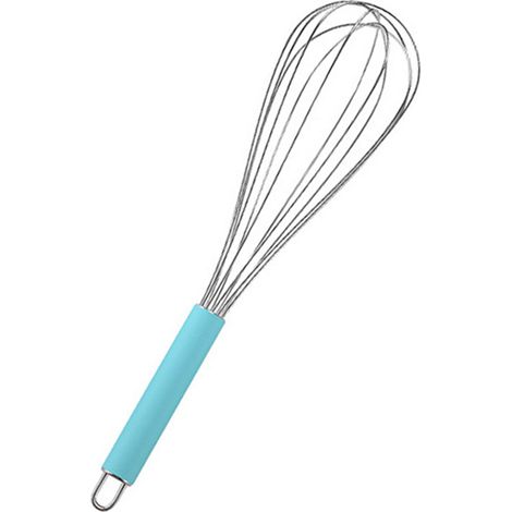 Fouet Ballon - En Acier Inoxydable 430 - Poignée En Silicone Souple - Pour Mélanger Œufs Sauce Pâte À Gâteau Crème - 1 Pièce (1/5)