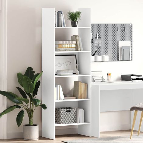 vidaXL Estantería librería madera contrachapada blanco 60x35x180 cm (1/5)