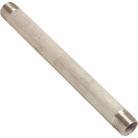 Mamelon Inox 1 1/4" AG 80mm, Raccord Fileté - Boni-Shop
