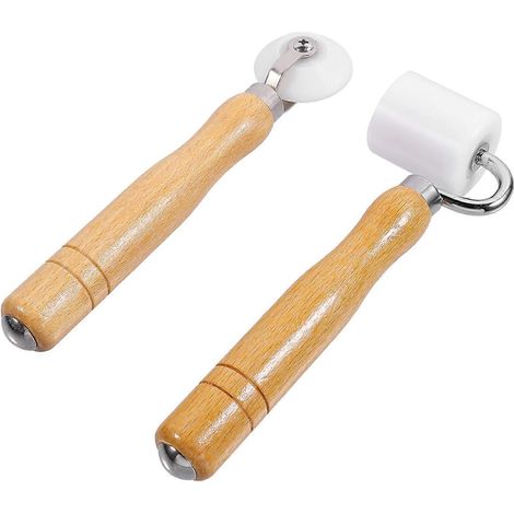 Outil de pose de papier peint compatible avec la roulette Ă joints (2 piĂšces) - Dispositif de pression durable (1/5)