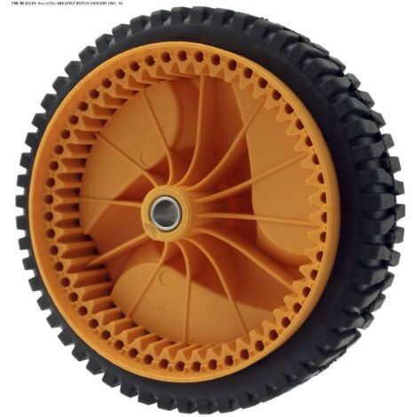 Rueda para cortacésped McCulloch de 196 mm, números de pieza 5324025-67 y 5324029-36. (1/5)