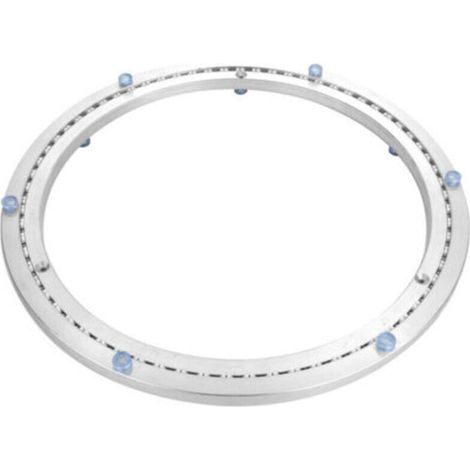 Metall-Drehteller mit Kugellager, runder Schwenkfuß, 360° drehbar, einreihige Kugellager, für hohe Belastungen, ø 35 cm