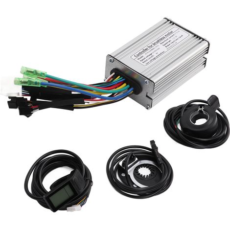 Kit contrôleur moteur électrique 36V/48V 350W 17A sans balais avec écran LCD4 KT, accélérateur à capteur pour vélo électrique (1/5)