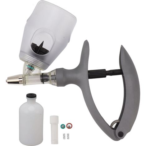 Pistolet à seringue vétérinaire automatique réglable 0.1-2ml pour bétail, chèvres, porcs, vaches (1/5)