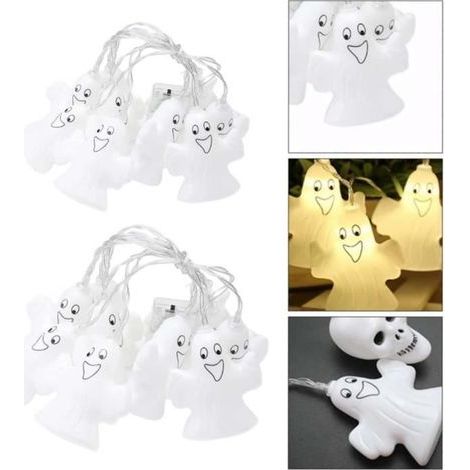 Halloween LED Light Garland - 1.5m - Outdoor Lighting - White