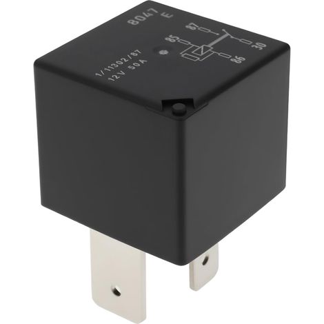 Relais Multifonction 4 Broches 50A 12V DC - Référence 11130287 pour Fiat, Lancia et Alfa Romeo