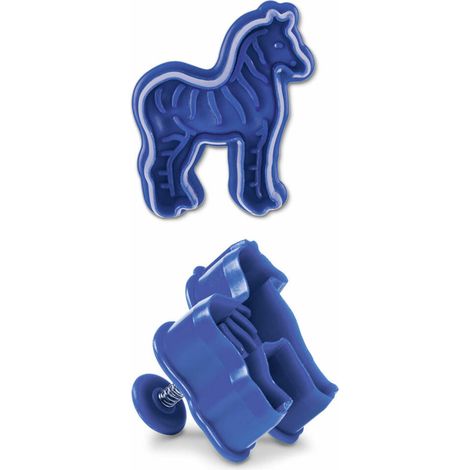 Städter Zebra Ausstecher 6 cm Blau (1/5)