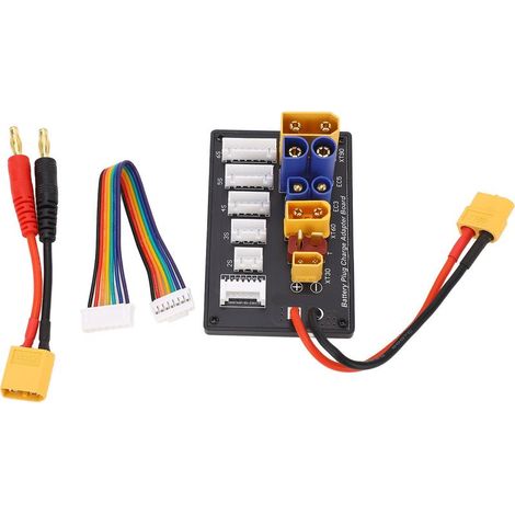Placa de carga paralela XT90 XT30 EC3 EC5 T XT60 6S, adaptador de cargador de equilibrio de batería (1/5)