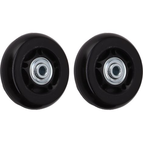 Kit de réparation de roues pour valises, silencieux, avec double roulement, roues pivotantes, pour valises à roulettes et valises classiques, 60 x 24 mm / 2,4 x 0,9 pouce (1/5)