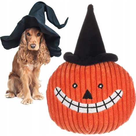 Jouet Pumpa Citrouille Orange Halloween 11 x 15.8 cm pour chien - Flamingo (1/4)