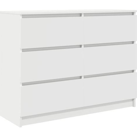 Maison Exclusive - Aparador blanco 100x35x76 cm madera de ingenie (1/5)