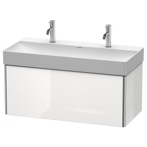 Meuble sous-vasque XSQUARE 397x984x460mm Gris Doloaveci brillant