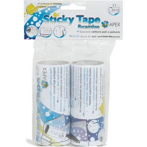 1CF NASTRO DI RICAMBIO PER SPAZZOLA STICKY TAPE 2 PZ mt. 10