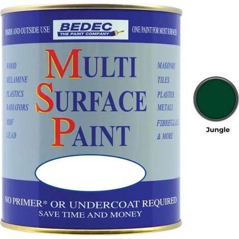Bedec Multi Surface Paint - Satin - Jungle - 2.5L