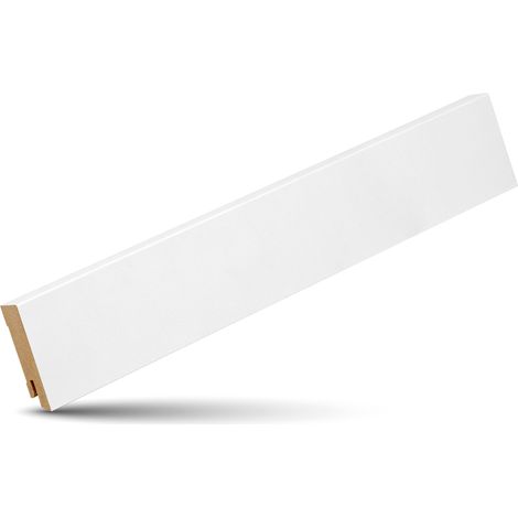Plinthe Express Moderne blanche MDF recouvert 19x60mm
