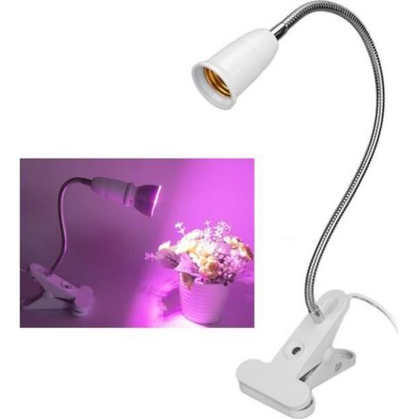 Support de Lampe - Pince Bureau PP - Compatible E27 - Angle Réglable 360° - Longueur 30 cm - 1 Pièce (1/4)