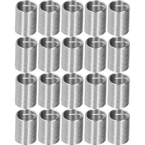 Jeu de 20 douilles à expansion M14 x 1,25 à spirale, diamètre 2,5 pouces, pour la réparation de filetage.