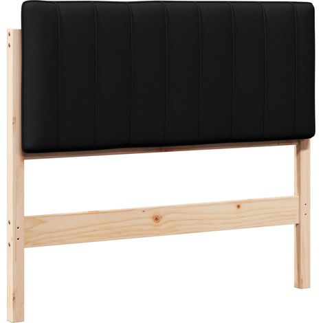 Upholstered Headboard Brown and Black 100 cm Solid Pine Wood vidaXL (1/5)