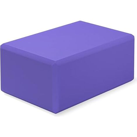 Bloc De Yoga - EVA Mousse - 9 x 6 x 4 Pouces - Surface Antidérapante - Bords Arrondis - Pour Yoga Pilates Méditation Étirements - 1 Pièce (1/3)