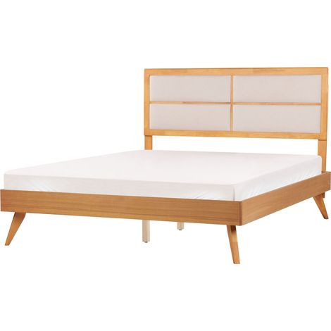 Bett mit Lattenrost POISSY 160 x 200 cm Naturfarbene Esche (1/5)
