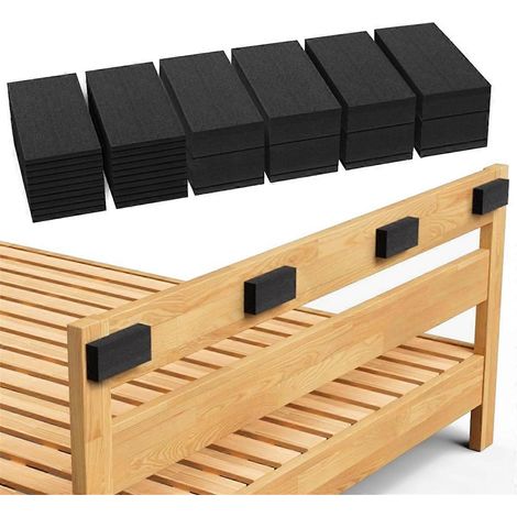 32 pièces Eva Foam Headboard Stoppers pour mur, Thicker lit Stoppers pour Headboard, meuble mur Protectors, 40 X 80 mm (1/5)