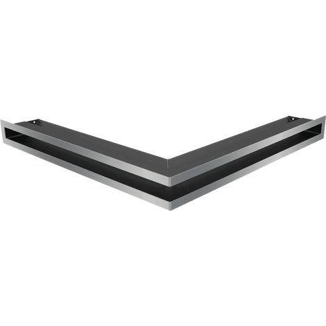 Eck-Lüftungsgitter LUFT 56x56x6 Edelstahl (1/5)