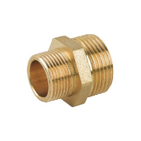 Nipples doppio ridotto mm in ottone giallo 1" x 2"