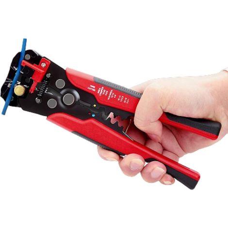 Kit de sertissage QWORK® 22 pièces avec pince à dénuder et pince à sertir pour câbles RG6 et télévision par câble (1/5)