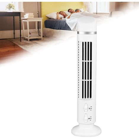 Ventilatore a torre oscillante senza pale - Ventilatore portatile e silenzioso con USB, ideale per l'ufficio. (1/5)