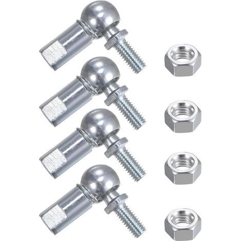 4pcs CS10 M6 rotule d'angle, filetage à droite M6x1.0, raccord d'extrémité à rotule autolubrifiant en acier A3-Karteo (1/4)
