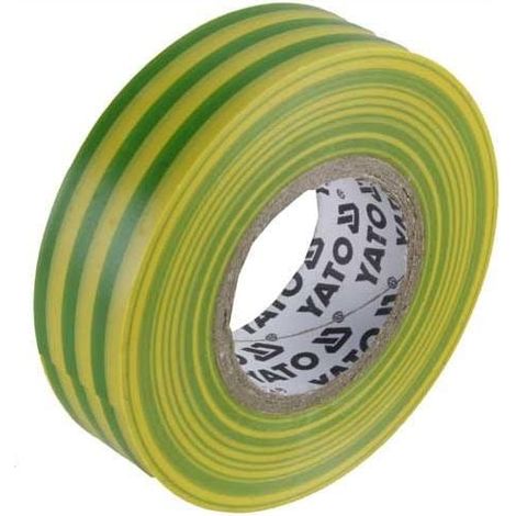PVC-Isolierband 15 mm x 20 m, gelb-grün