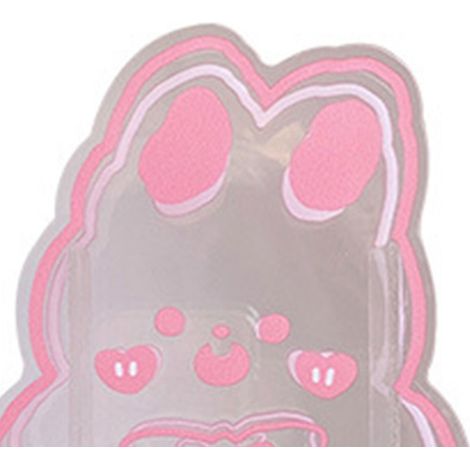 Lot créatif étudiant bureau pot à crayons ours lapin doux multifonction bureau fournitures rangement acrylique transparent 6 petit lapin nœud papillon (boîte) (1/3)