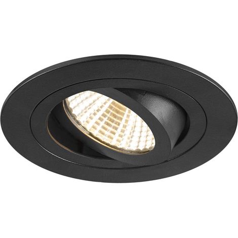 Spot encastré NEW TRIA® 75 intérieur rond orientable noir LED 83W - SLV - 1007404 (1/3)
