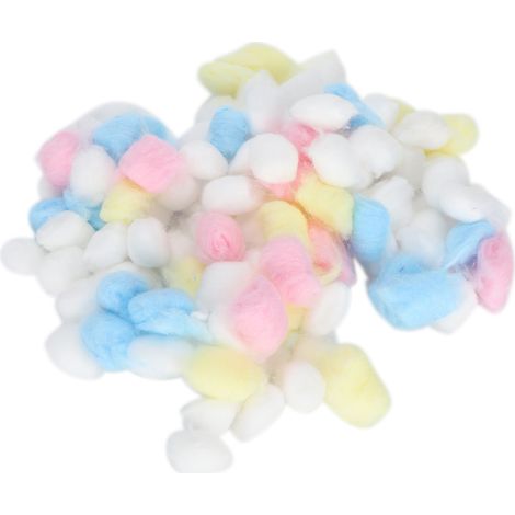 Boules de coton pour Hamster, literie chaude et naturelle colorée pour petits animaux, maison (1/5)
