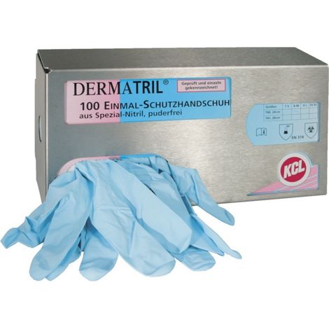 KCL Dermatril L 741 074107081C 100 St. Einweghandschuh Größe (Handschuhe): 7 EN 455 (1/5)