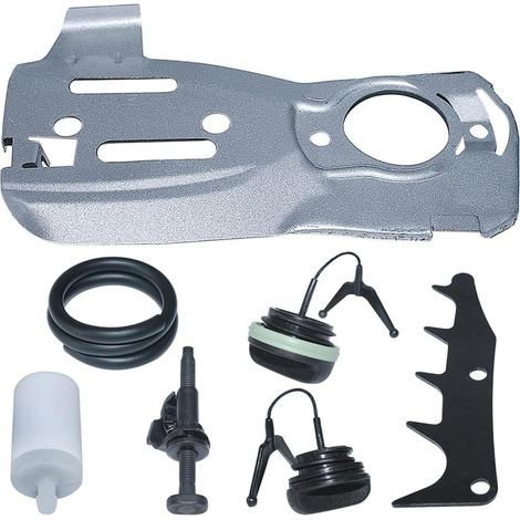 Kit de guide-chaîne, plaque de rail, règleur, filtre à carburant, ligne et bouchon d'huile pour tronçonneuse Husqvarna 353 346Xp Pièce 537215202 503903901 537405601 (1/5)