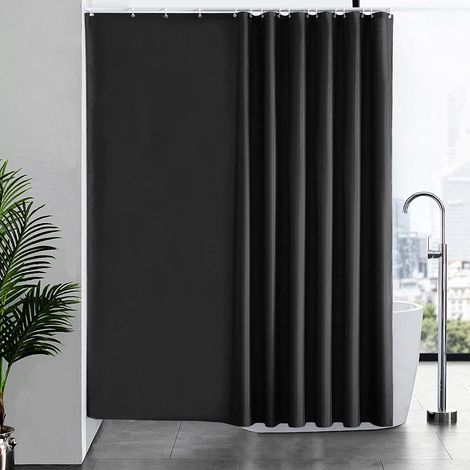 Filiyano-Rideau de douche 240 x 180 cm, avec 16 crochets, extra large, lesté, taille M (1/5)