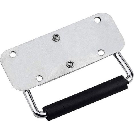 Poignée Pliable À Ressort - Acier Inoxydable - Pour Boîte À Outils Boîte D'emballage Flight Case - Lot De 2 (1/4)