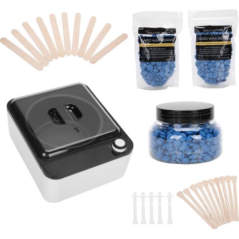Chauffe-cire pour épilation, appareil inclus, avec accessoires (prise UE 220 V). (1/5)