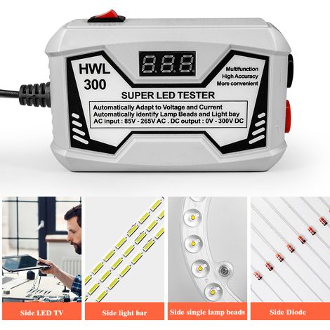Testeur de rétroéclairage TV à perles de lampe LED, pour toutes les lumières, sortie de réparation 0-300V (1/5)