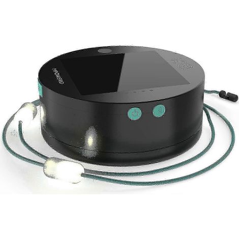 Guirlande lumineuse solaire MPOWERD Luci Sun + chargeur de téléphone : solaire/USB, blanc, 5,5 m, 100 lumens, édition AJ 1129 (1/5)