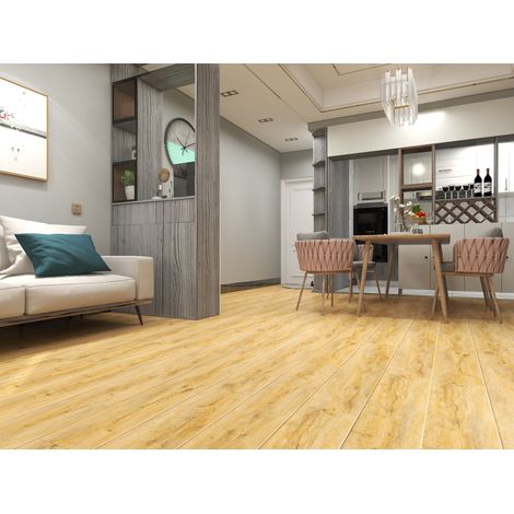 Lames sol vinyle rigide XL Aspect chêne brossé naturel - 6/0,55 x 228 x 1520 mm - 2,42 m² GRAZZIA (1/2)