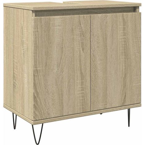 Maison Exclusive - Badschrank Sonoma-Eiche 58x33x60 cm Holzwerkst