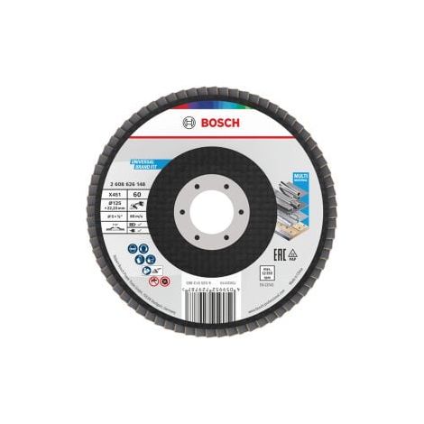 Bosch X451 Fächerschleifscheibe 125mm,T27,K60 (1/5)