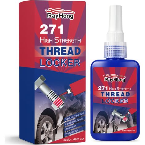 Frein-filet RAYHONG, agent de blocage amovible pour écrous et boulons à usage domestique, fixateur imperméable facile à utiliser, 50 ml (1/5)
