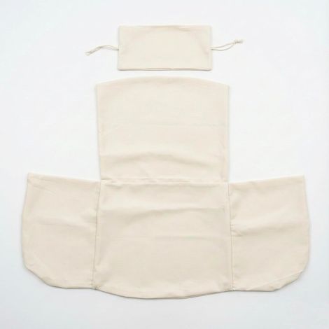 Coussin de Rechange pour Chaise à Panier Suspendu - Imperméable - pour terrasse, Jardin (sans Rembourrage), Blanc (1/5)